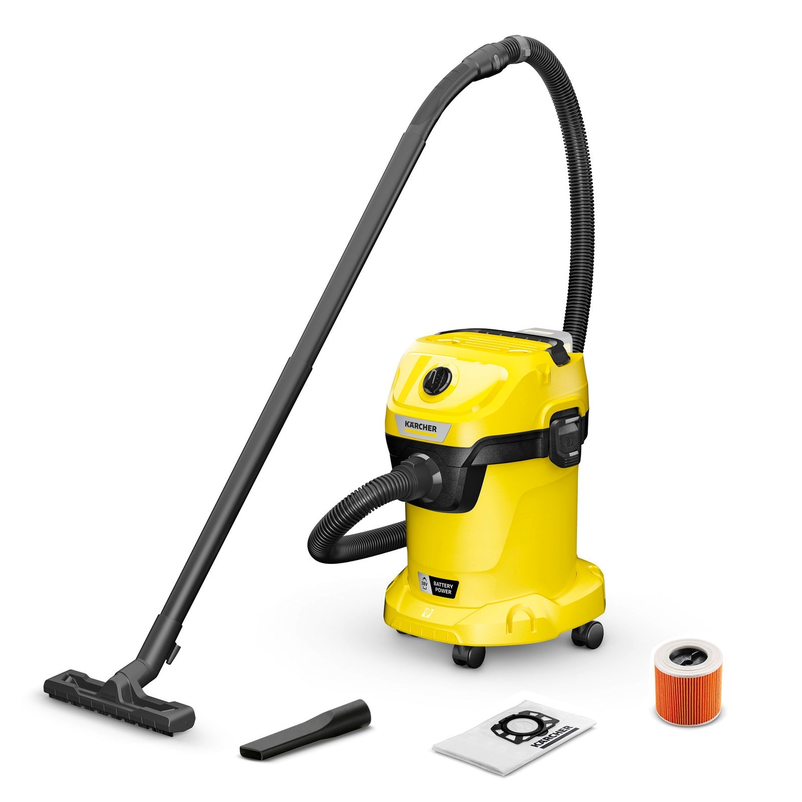 Akku - Nass - /Trockensauger WD 3 - 18 - Karcher Flexstore