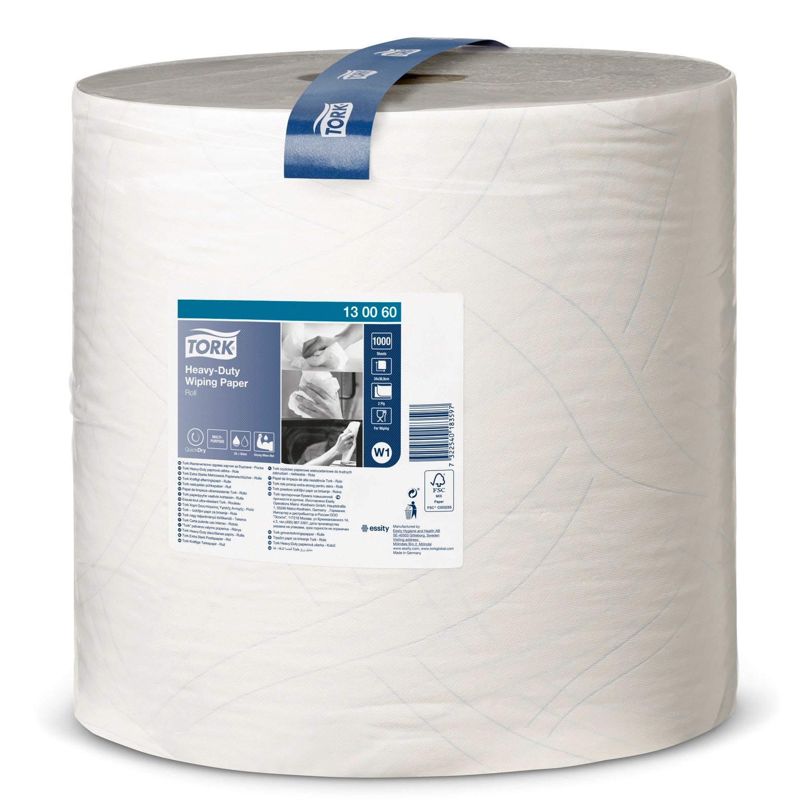 Tork Extra Starke Mehrzweck PapierwischtĂĽcher W1, 2 - lagiges Tissue plus, weiĂź (340 m) - Karcher Flexstore