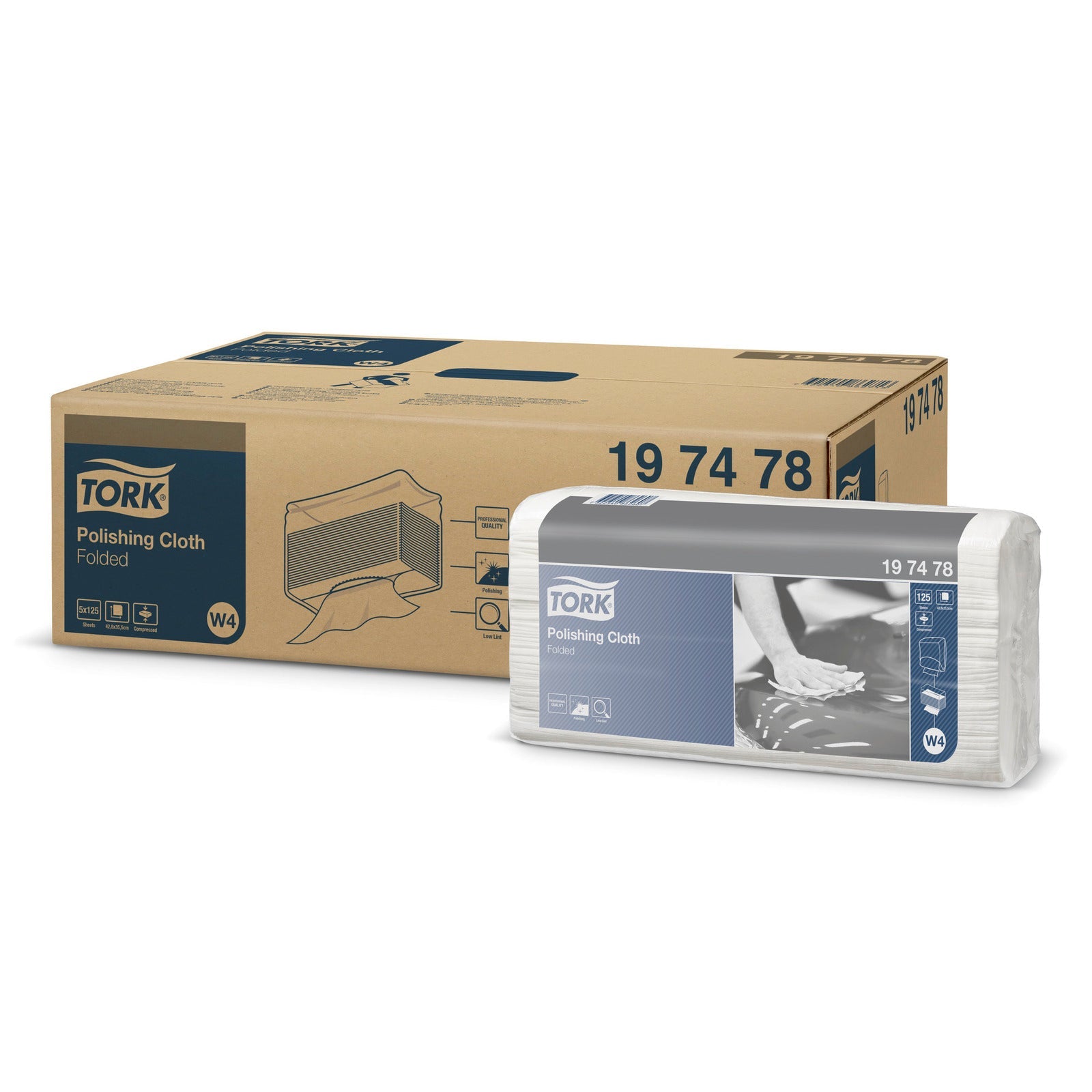 Tork PoliertĂĽcher W4, 1 - lagig Vliesstoff, weiĂź - Karcher Flexstore
