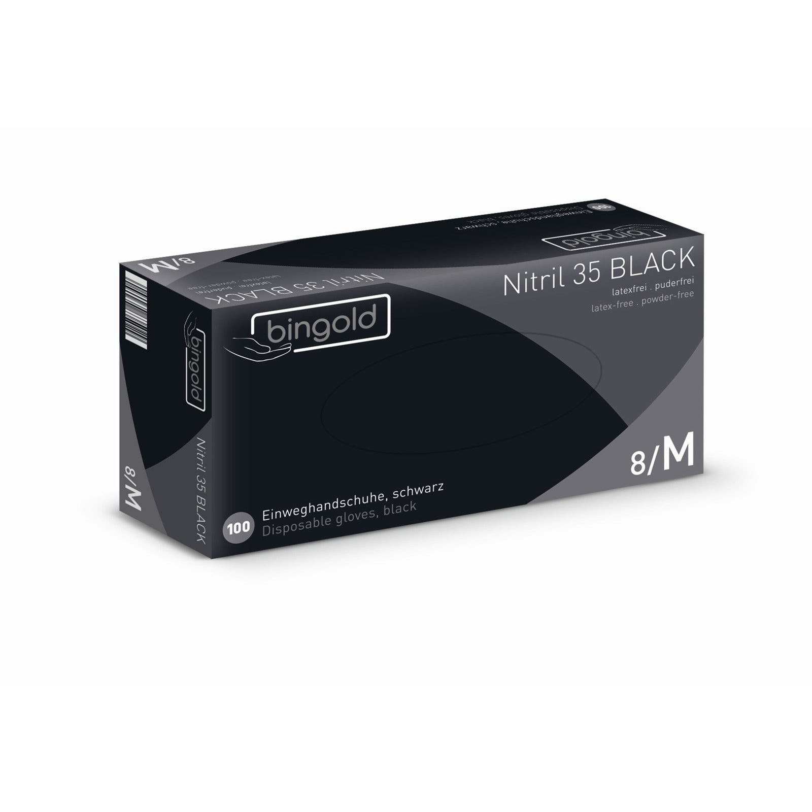 Einweghandschuhe Nitril 35 Black, schwarz, S - Karcher Flexstore