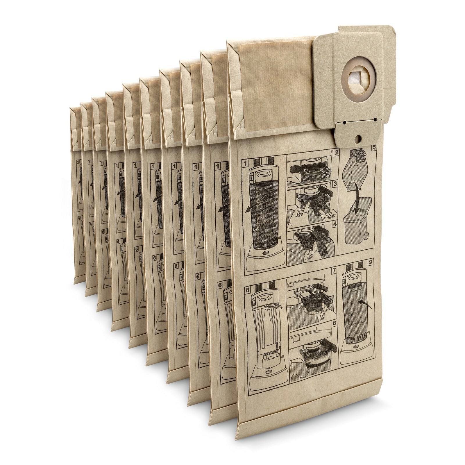 Papierfiltertüten, 10 x , CV 30/1, CV 38/1, CV 38/2, CV 48/2 - Karcher Flexstore