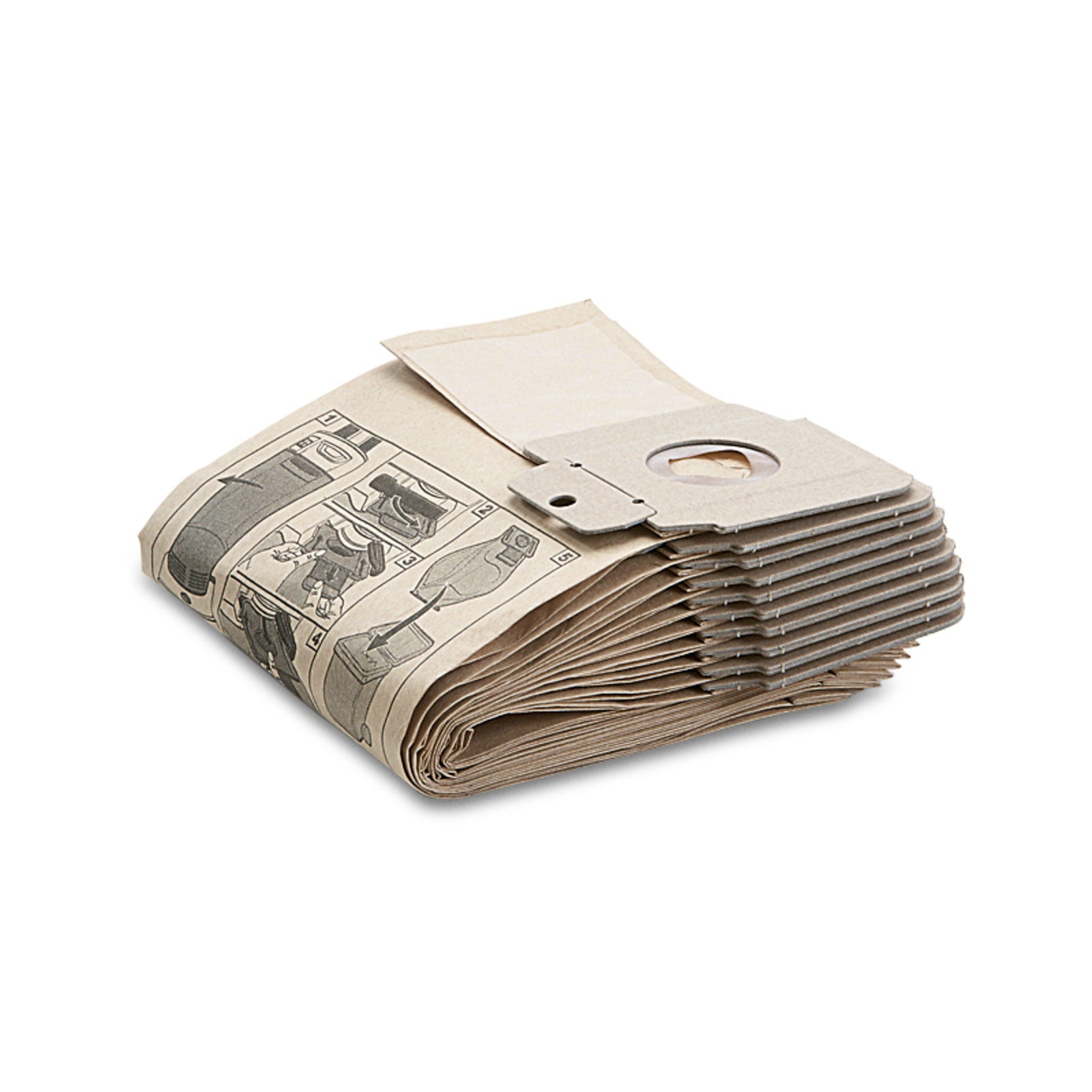 Papierfiltertüten, 300 x , CV 30/1, CV 38/1, CV 38/2, CV 48/2 - Karcher Flexstore
